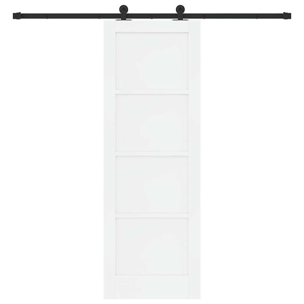 vidaXL Porte coulissante ORKDAL Blanc 73,5 x 211 cm Pin massif