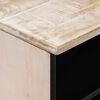 vidaXL Meuble TV Blanc 100 x 33,5 x 46 cm Bois de mangue massif