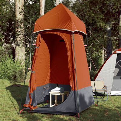 vidaXL Tente d'intimité gris et orange 121x121x225 cm taffetas 190T