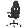 vidaXL Chaise de jeu pivotante Noir et rouge bordeaux Similicuir