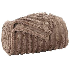 vidaXL plaid Camel 240 x 220 cm 1.36 kg Polaire