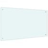 vidaXL Dosseret de cuisine couleur Lait 100x60 cm Verre tremp&eacute;