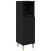 vidaXL Ensemble de mobilier de salle de bain 3 pcs Ch&ecirc;ne noir