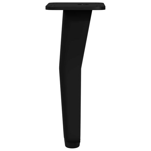 vidaXL Pieds debout 2 pcs Noir 40 x 40 x 100 mm Fer