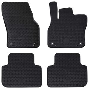 vidaXL Tapis de voiture 4 pcs Noir compatible avec Audi Q3 Caoutchouc