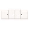 vidaXL Buffet Blanc 164x37x68 cm Bois massif de pin