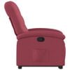 vidaXL Fauteuil inclinable rouge bordeaux tissu