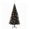 vidaXL Sapin de No&euml;l avec 300 LED avec support Noir 180 cm PVC