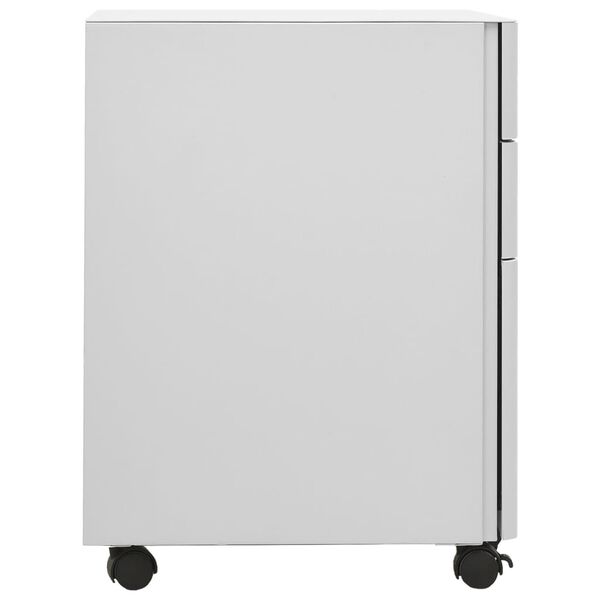 vidaXL Classeur mobile Gris clair 30x45x59 cm Acier