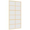 vidaXL Porte coulissante dor&eacute; 102,5x205 cm verre ESG d&eacute;poli aluminium
