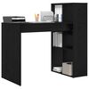 vidaXL Bureau Ch&ecirc;ne noir 108 x 55 x 103.5 cm Bois d'ing&eacute;nierie