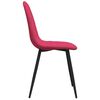 vidaXL Chaises &agrave; manger lot de 6 rouge bordeaux velours