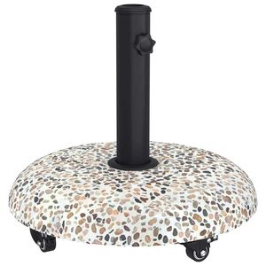vidaXL Pied de parasol Multicolore et noir 45 x 45 x 40 cm