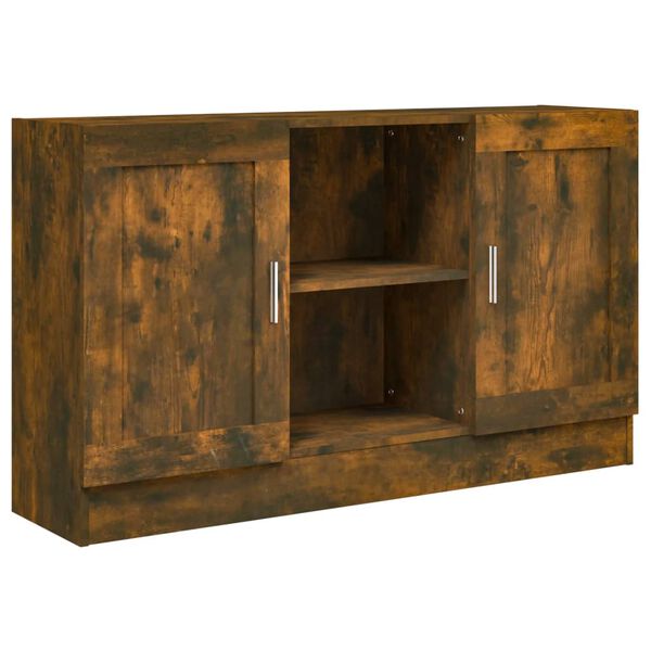 vidaXL Buffet Chêne fumé 120x30,5x70 cm Bois d'ingénierie