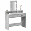 vidaXL Table de Toilette Gris 100 x 41 x 140 cm Bois d'ing&eacute;nierie