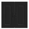 vidaXL Armoire murale de cuisine Kalmar noir bois d'ingénierie