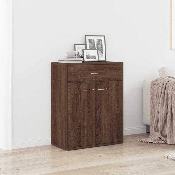 vidaXL Buffet Ch&ecirc;ne marron 60x30x75 cm Bois d'ing&eacute;nierie