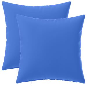 vidaXL Housse de coussin 2 pcs HEERLEN Bleu royal 30 x 30 cm Polyester