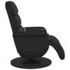 vidaXL Fauteuil inclinable de massage repose-pieds noir similicuir