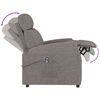 vidaXL Fauteuil Taupe Tissu