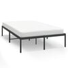 vidaXL Cadre de lit m&eacute;tal sans matelas noir 120x200 cm
