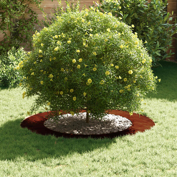 vidaXL adapt&eacute; pour anneaux d'arbre plats 5 pcs Marron &Oslash;60 / 90 cm