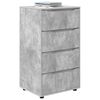 vidaXL Armoires de rangement 2 pcs Gris b&eacute;ton 60 x 48 x 105 cm