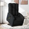 vidaXL Fauteuil inclinable de massage &eacute;lectrique Noir Tissu