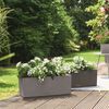 LECHUZA Jardinière BALCONERA Stone 50 ALL-IN-ONE Noir