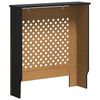 vidaXL Cache-radiateur MDF Noir 78 cm
