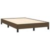 vidaXL Sommier &agrave; lattes de lit et matelas marron fonc&eacute; 120x190cm tissu