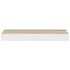 vidaXL Étagère murale flottante chêne et blanc 50x23x3,8 cm MDF