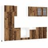 vidaXL Unit&eacute; de cuisine Lyon 8 pcs Bois ancien Bois d'ing&eacute;nierie