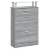 vidaXL Armoire à chaussures Sonoma gris 63x24x104 cm Bois d'ingénierie