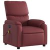 vidaXL Fauteuil de massage inclinable &eacute;lectrique rouge bordeaux