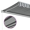 vidaXL Auvent manuel rétractable anthracite et blanc 300x250 cm