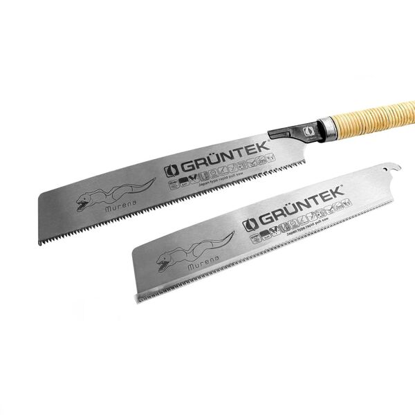 GR&Uuml;NTEK Scie japonaise MURENA avec 2 lames 630 mm
