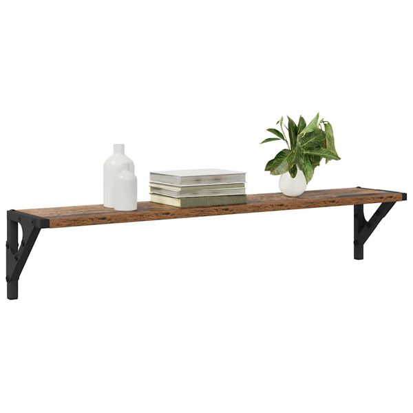 vidaXL &Eacute;tag&egrave;res Murales 2 pcs Bois Ancien 80 x 15 x 15,5 cm