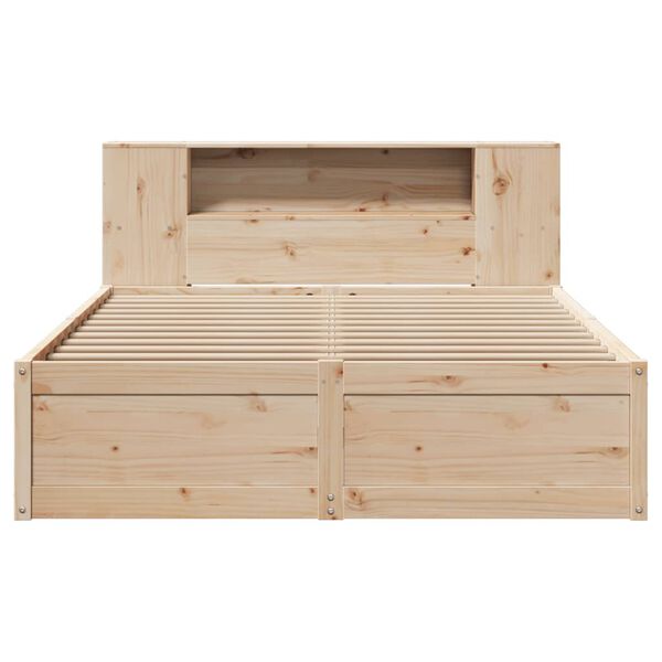 vidaXL Cadre de lit sans matelas 140x190 cm bois de pin massif