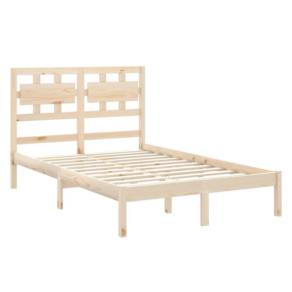 vidaXL Cadre de lit sans matelas 120x200 cm bois massif