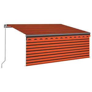 vidaXL Store banne manuel avec LED solaire 3,5 x 2,5 m