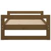 vidaXL Lit pour chien Marron miel 75,5x55,5x28 cm Bois de pin solide