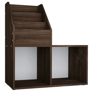 vidaXL Porte-revue pour enfants Ch&ecirc;ne fum&eacute; Bois d&rsquo;ing&eacute;nierie