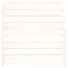vidaXL Composteur Blanc 80x80x78 cm Bois massif de pin