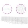 vidaXL Chenil d'ext&eacute;rieur pour chiens argent&eacute; 4x16x2 m acier galvanis&eacute;