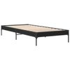 vidaXL Cadre de lit sans matelas noir 90x190 cm