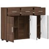 vidaXL Buffet Ch&ecirc;ne brun 88,5 x 30,5 x 73 cm Bois d'ing&eacute;nierie