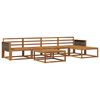 vidaXL Ensemble de canap&eacute;s d'ext&eacute;rieur 6 pcs Naturel