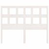 vidaXL T&ecirc;te de lit Blanc 205,5x4x100 cm Bois massif de pin