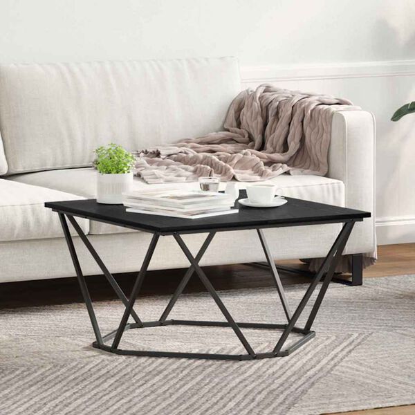 vidaXL Table basse Ch&ecirc;ne noir 80 x 80 x 45 cm